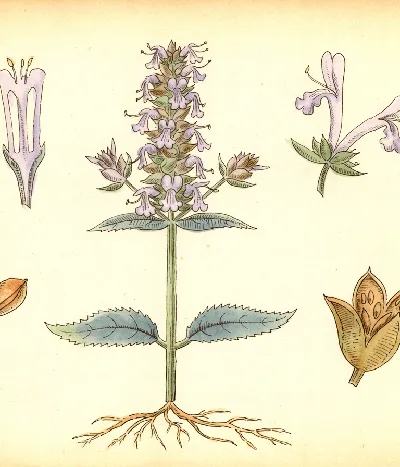 Duftnessel – botanische Illustration