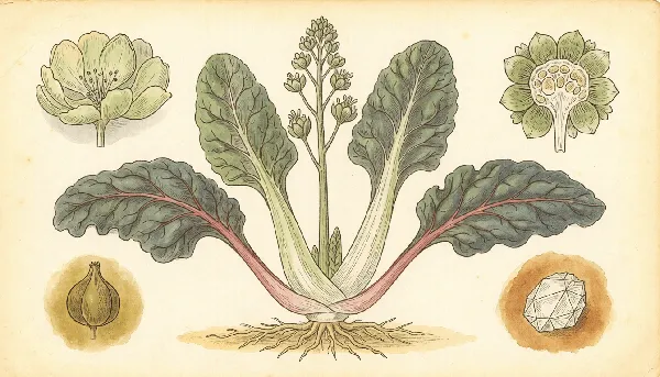 Mangold – botanische Illustration