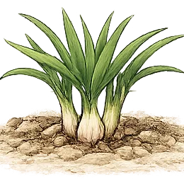 Knoblauch – Wachstumsphase