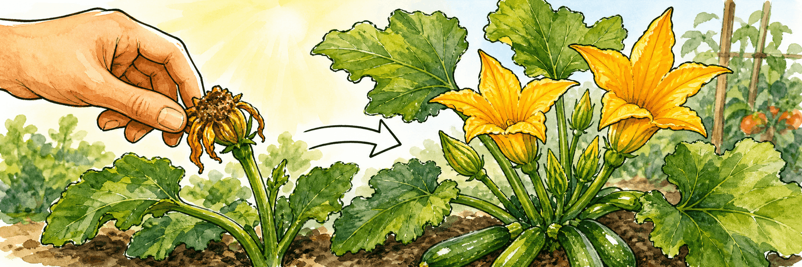 Das Entfernen der verblühten Blüte signalisiert der Pflanze, neue Blüten zu bilden