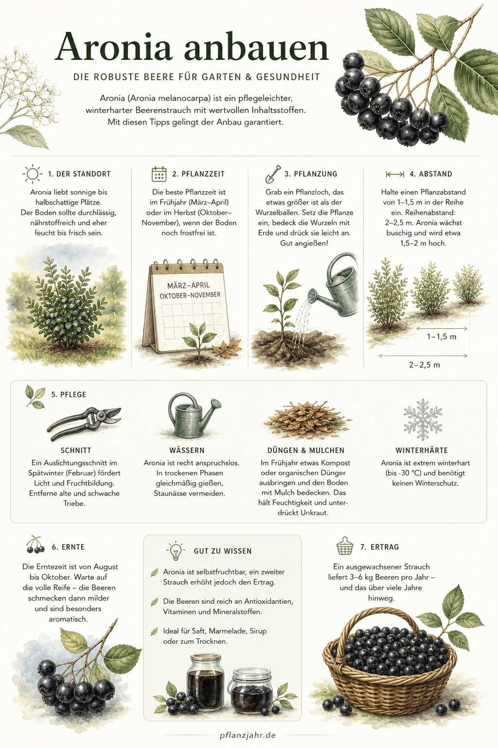Infografik: aronia-anbauen