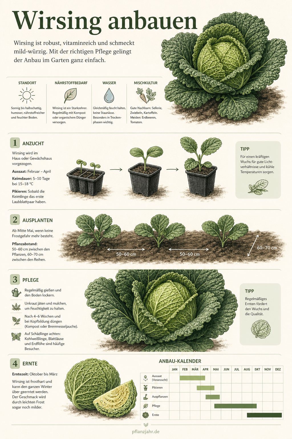 Infografik: wirsing-anbauen