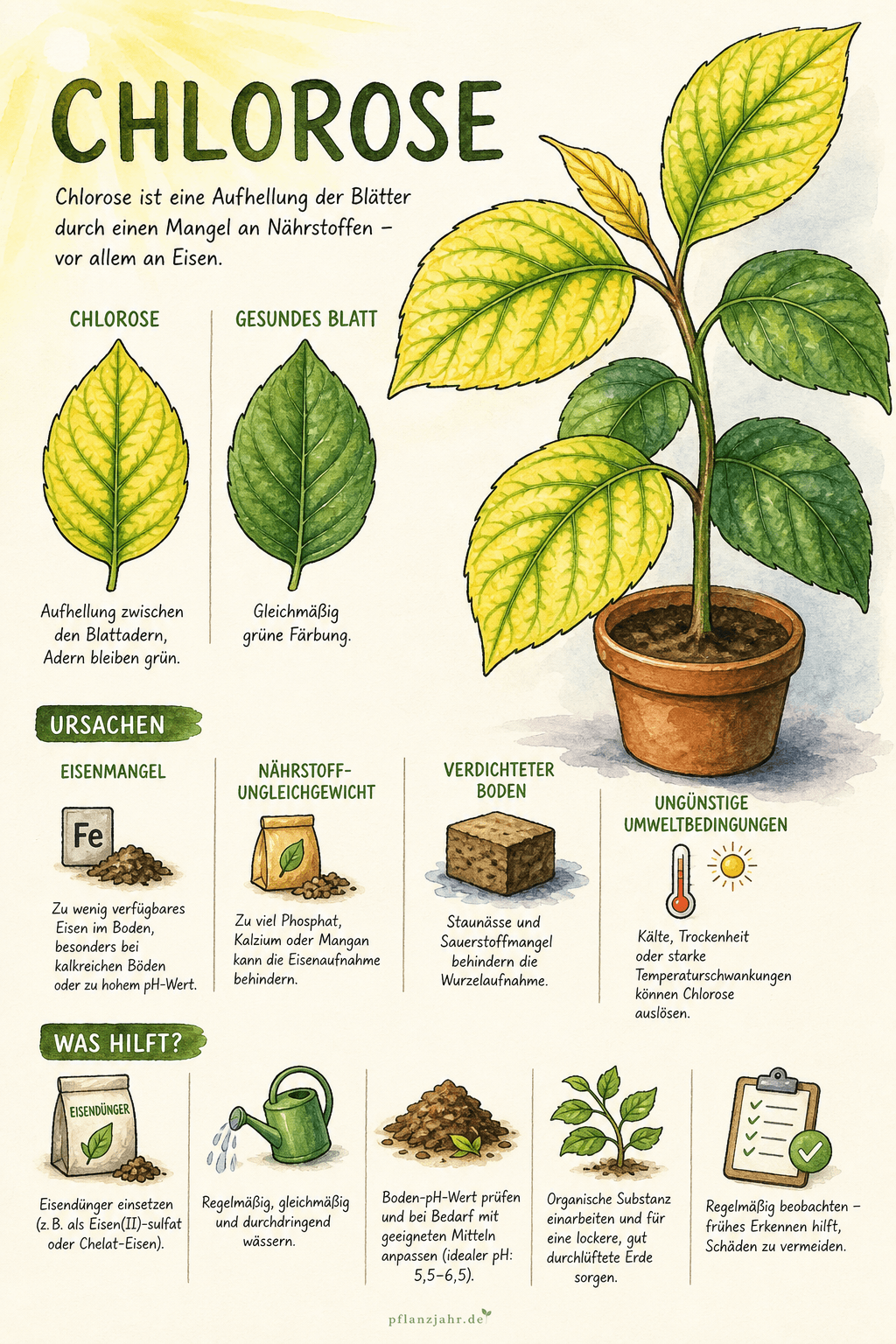 Infografik: Chlorose