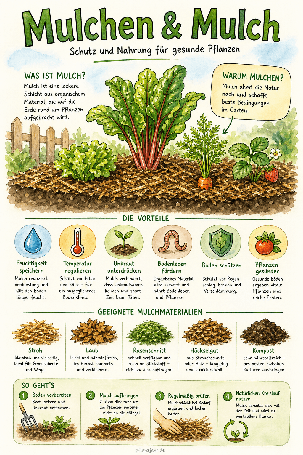 Infografik: Mulchen & Mulch
