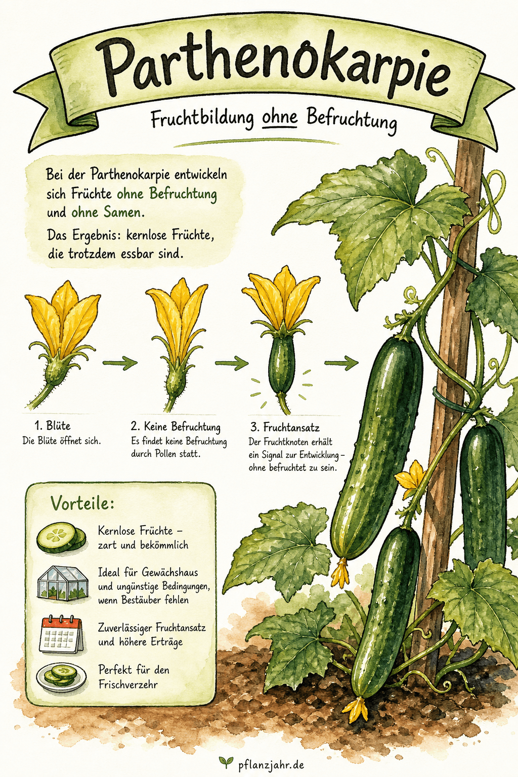 Infografik: Parthenokarpie