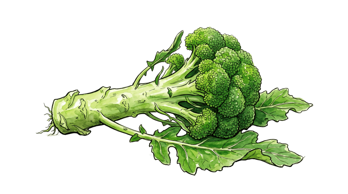 Brokkoli – Pflanze im Beet
